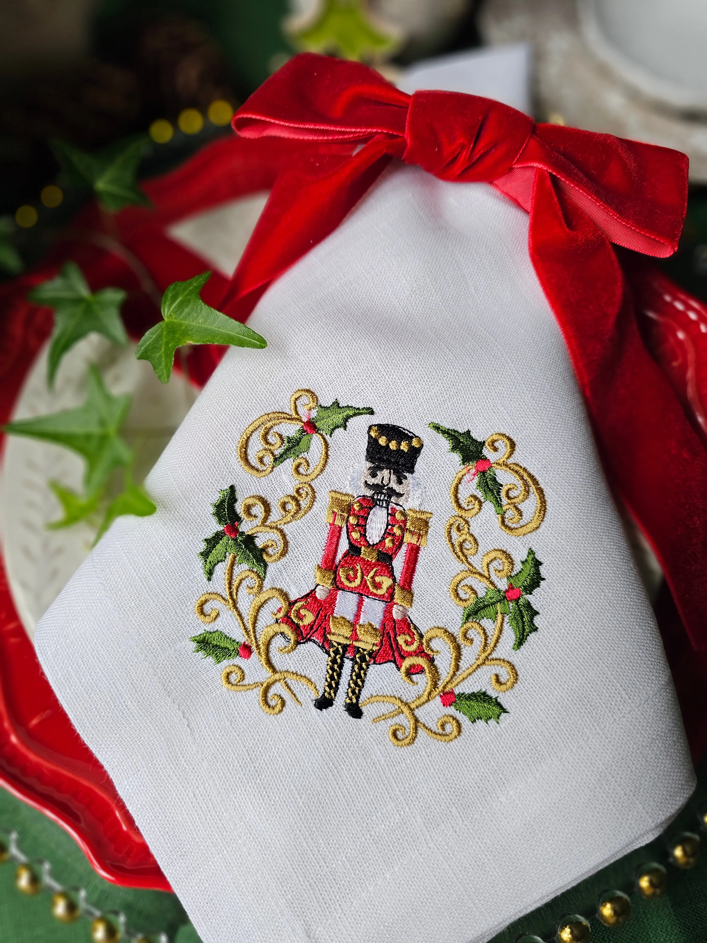 #110 | The Christmas Nutcracker | Linen napkins