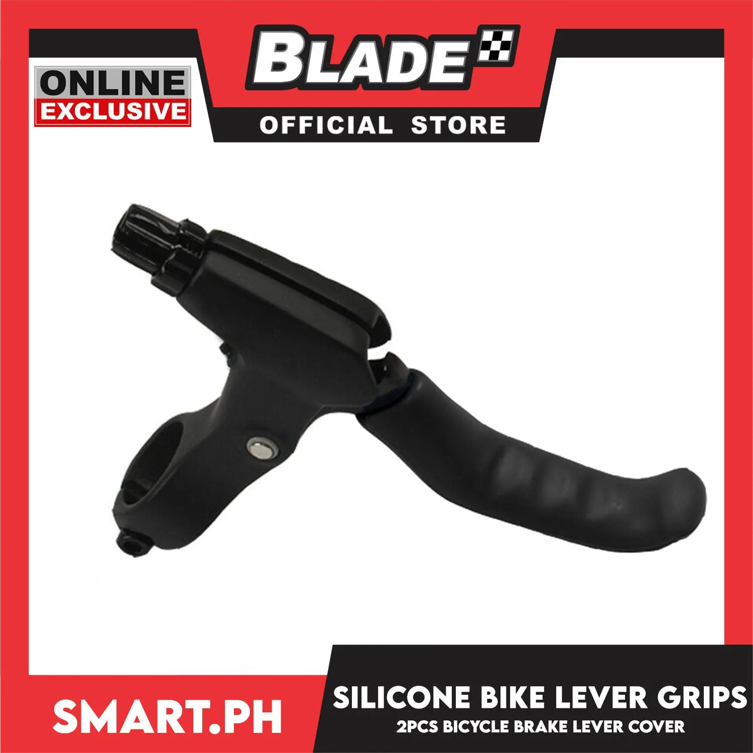 2pcs Silicone Bicycle Brake Lever Grips Protective Cover (Black)