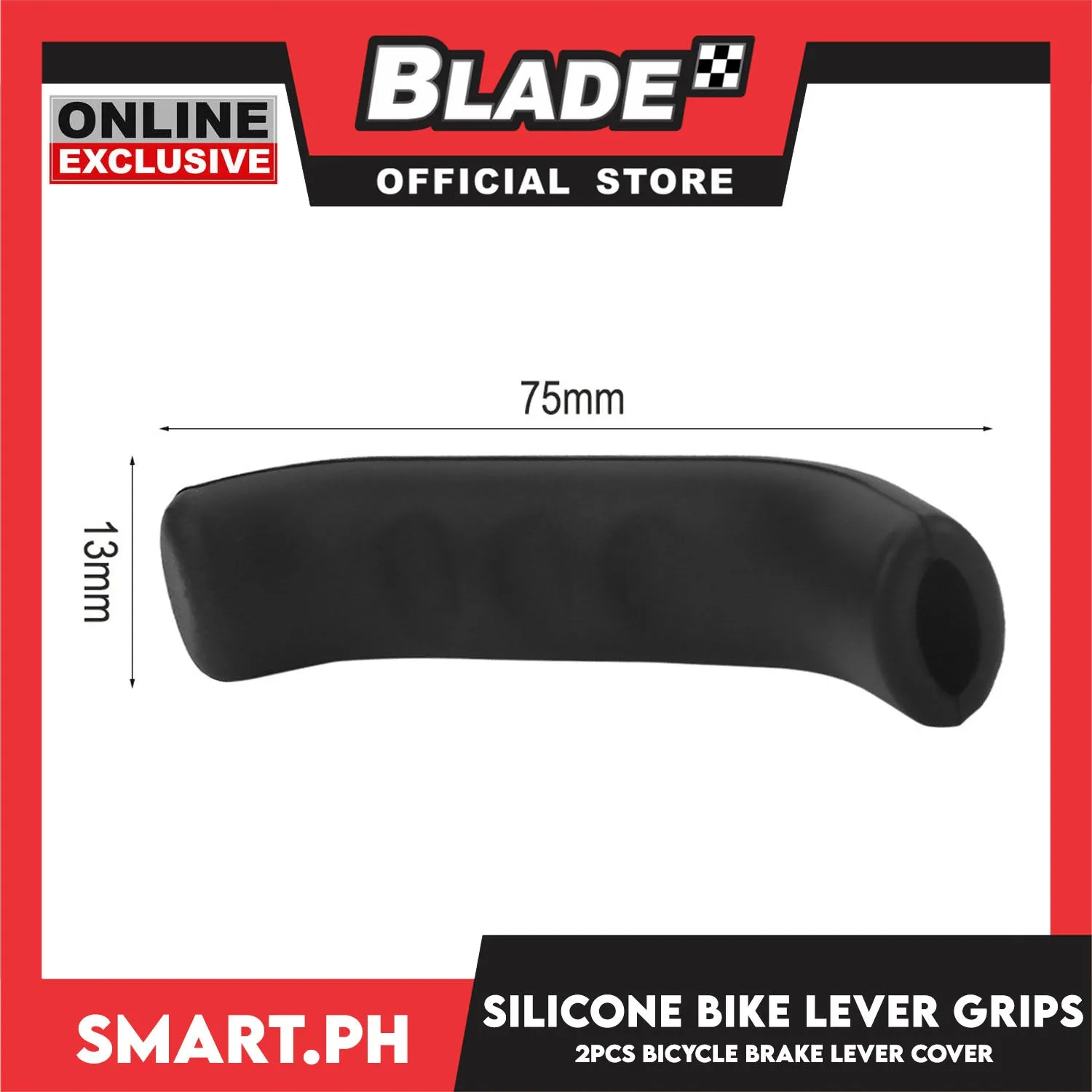 2pcs Silicone Bicycle Brake Lever Grips Protective Cover (Black)