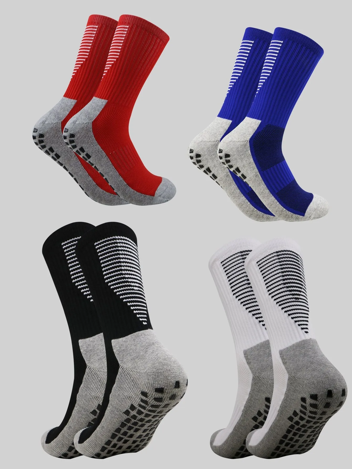 4pairs Striped Yoga Socks