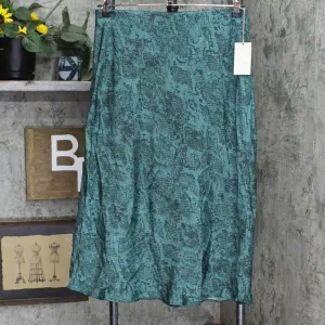 A New Day Women's Animal Print Mid-Rise Satin Slip Skirt 567648