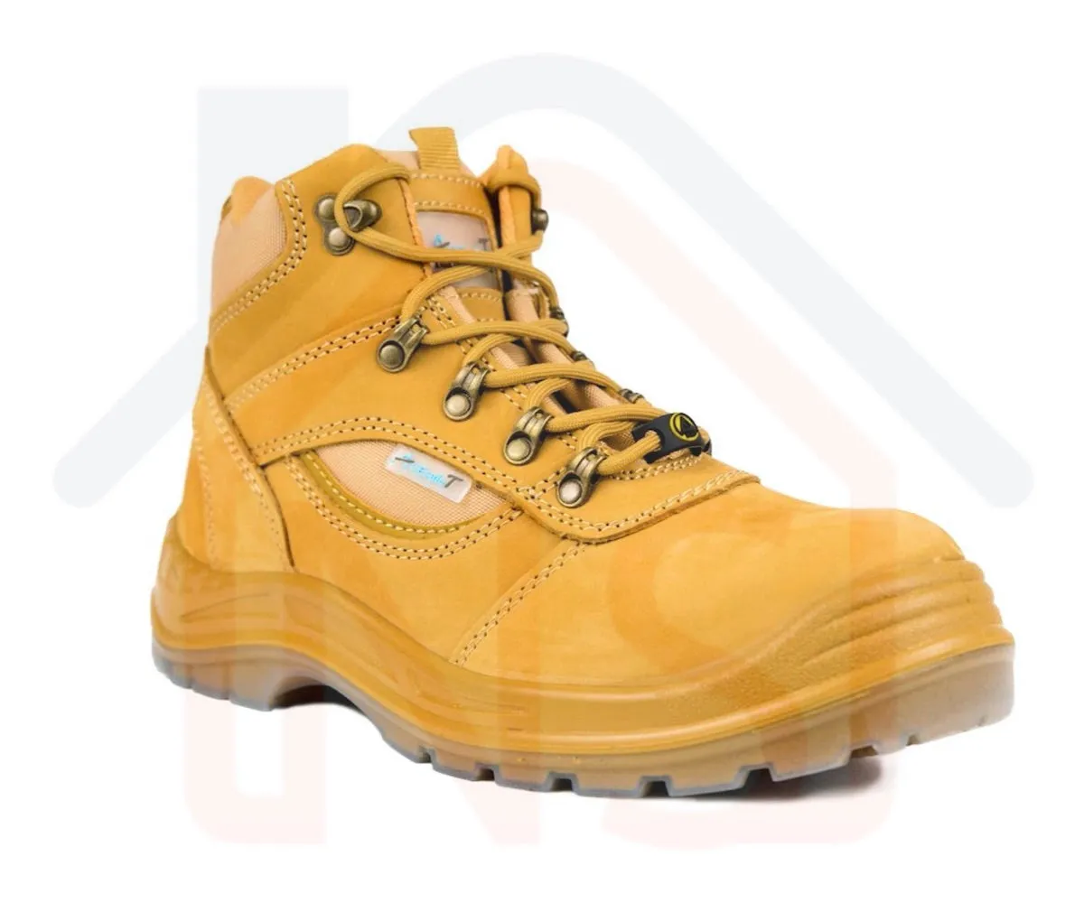 ACESAFET Mid Cut Lace-up Suede Type Safety Boots Titan / Safety Shoes