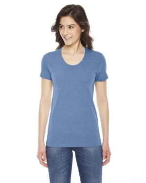 American Apparel Ladies Triblend Short Sleeve Track T-Shirt