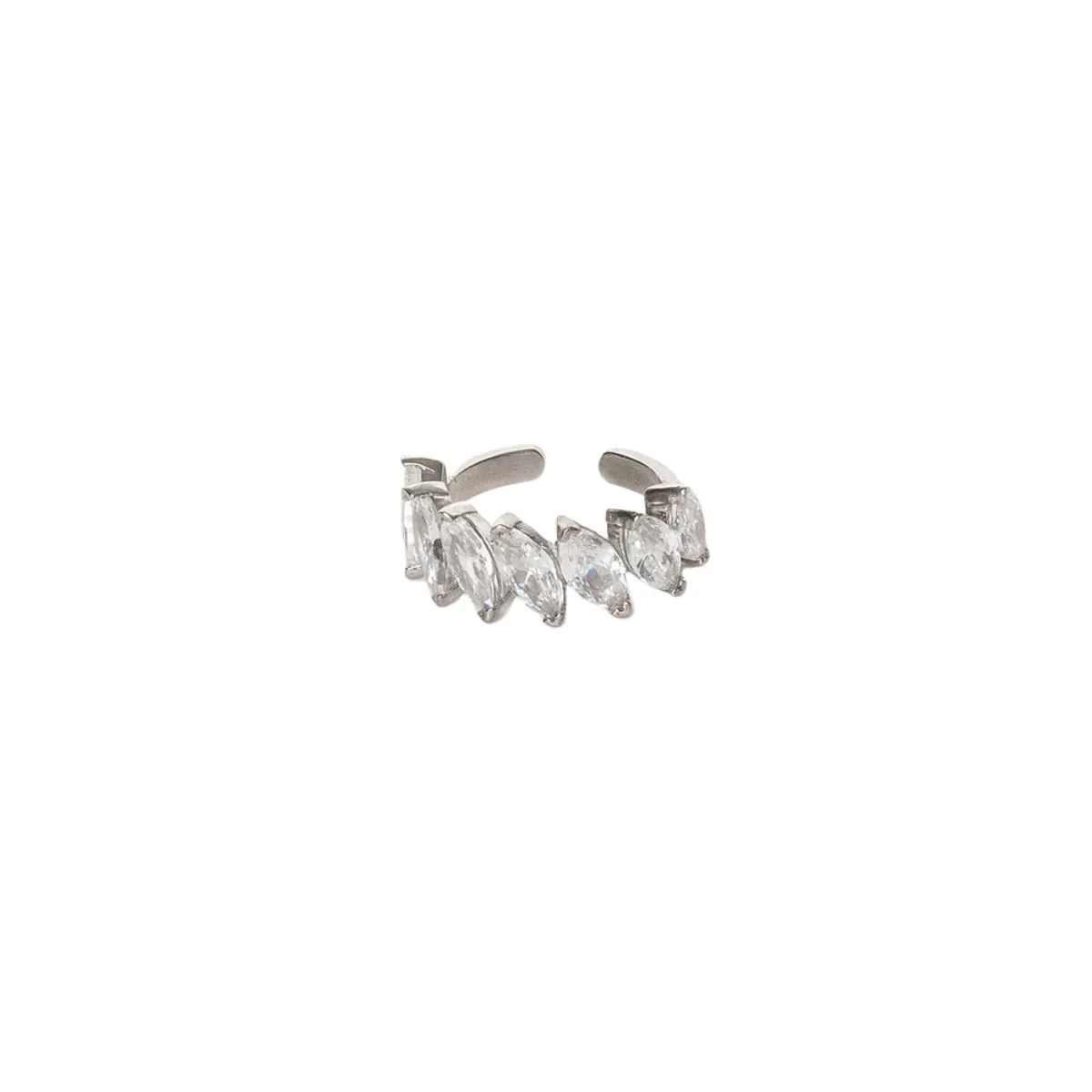 AMY Ear Cuff With White Stones