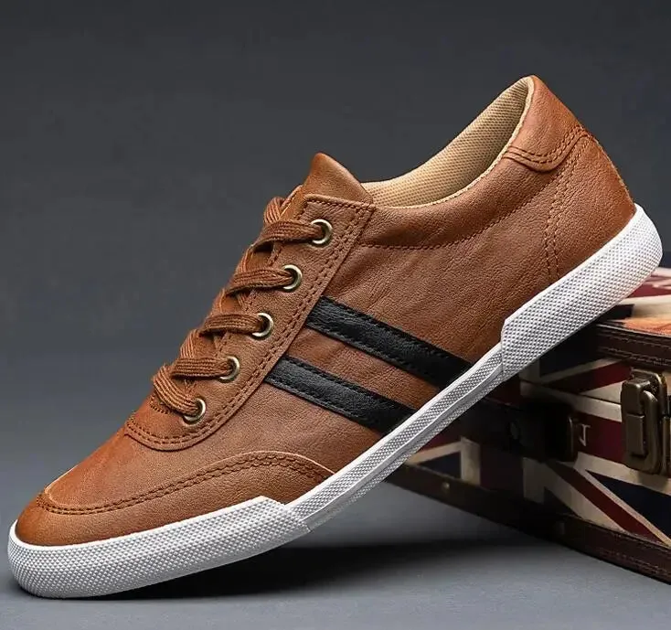 ApexWear Herren Leder-Sneaker