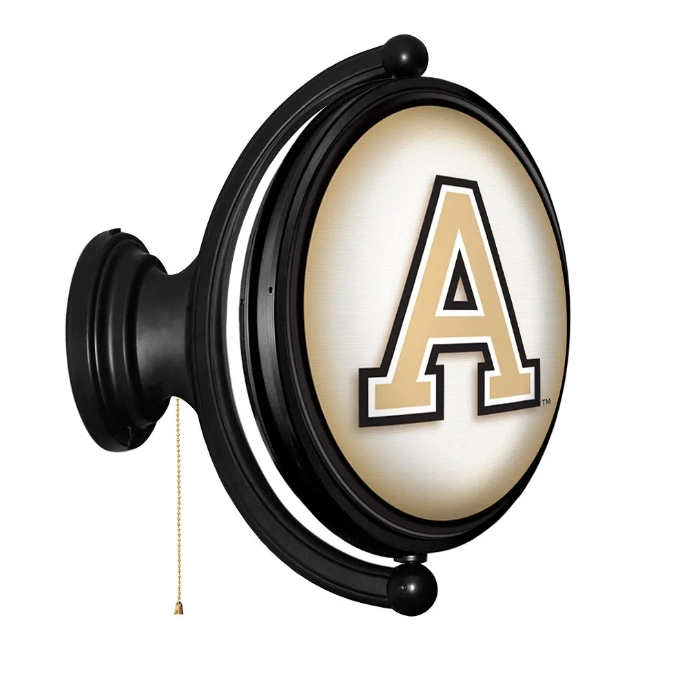 Army Black Knights: Original Oval Rotating Lighted Wall Sign