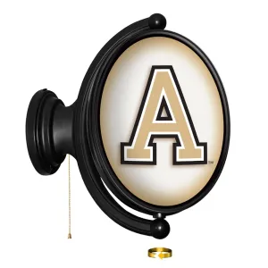 Army Black Knights: Original Oval Rotating Lighted Wall Sign