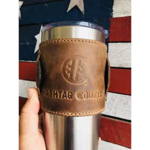 Artisan Leather Logo Koozie