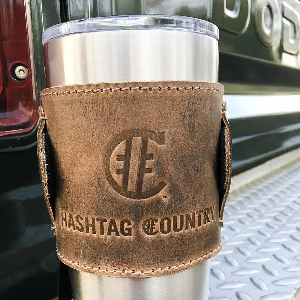 Artisan Leather Logo Koozie