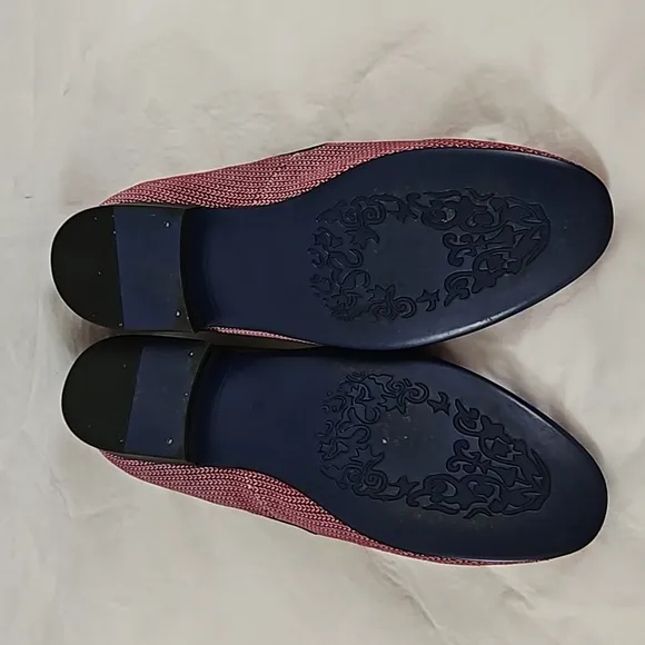 Asher Green Genuine Leather Wine Red Burgundy loafer with Black Tassel Size 10.5