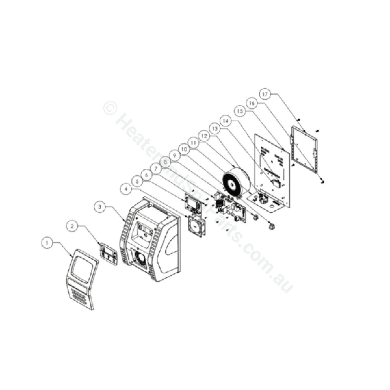Astralpool E25 & E35 Main Power PCB for Salt Chlorinators