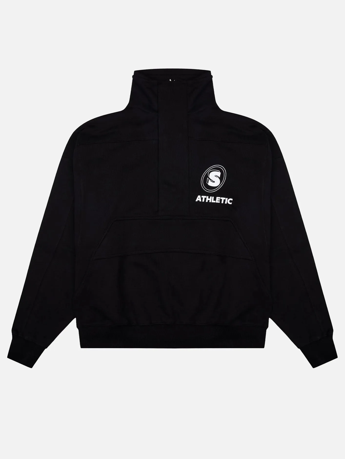 Athletic Half Zip Sweatshirt - Black