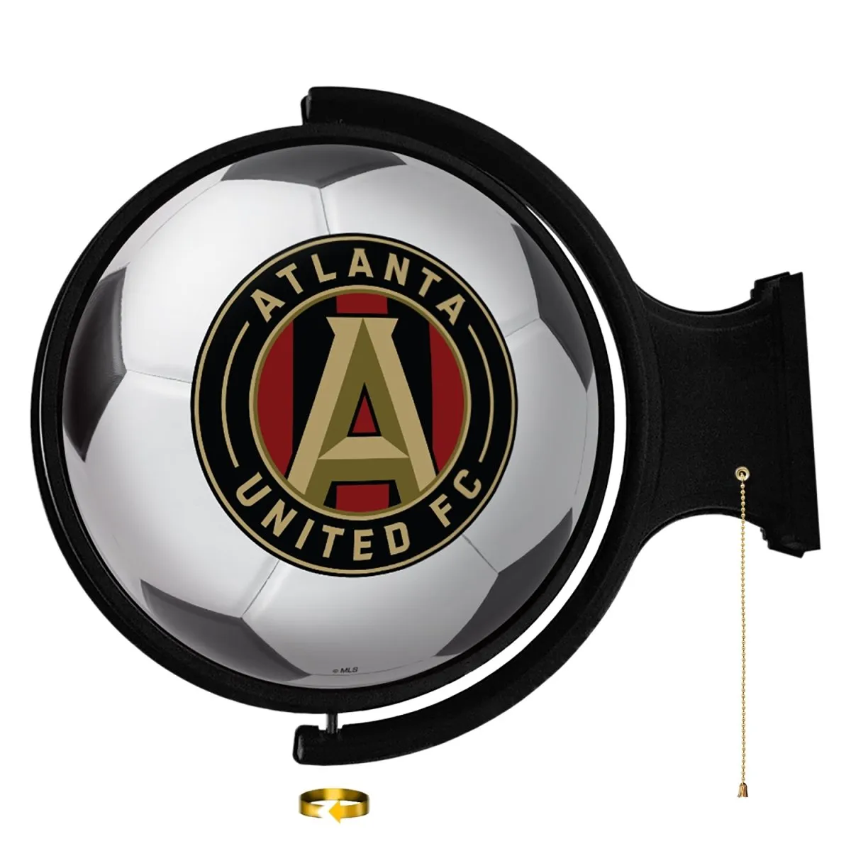 Atlanta United: Soccer Ball - Original Round Rotating Lighted Wall Sign