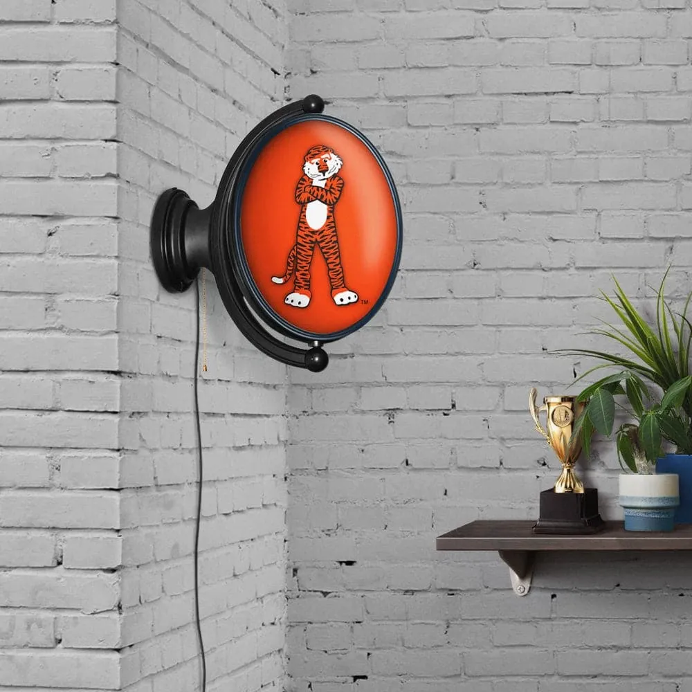 Auburn Tigers: Aubie - Original Oval Rotating Lighted Wall Sign