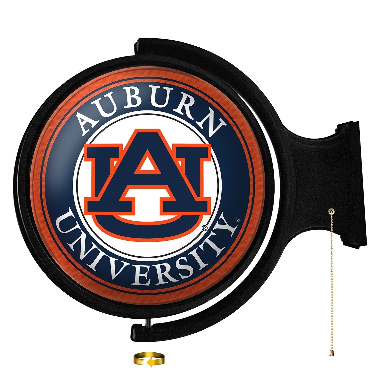 Auburn Tigers: Original Round Rotating Lighted Wall Sign