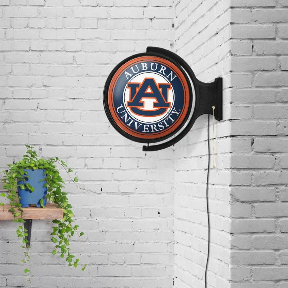 Auburn Tigers: Original Round Rotating Lighted Wall Sign