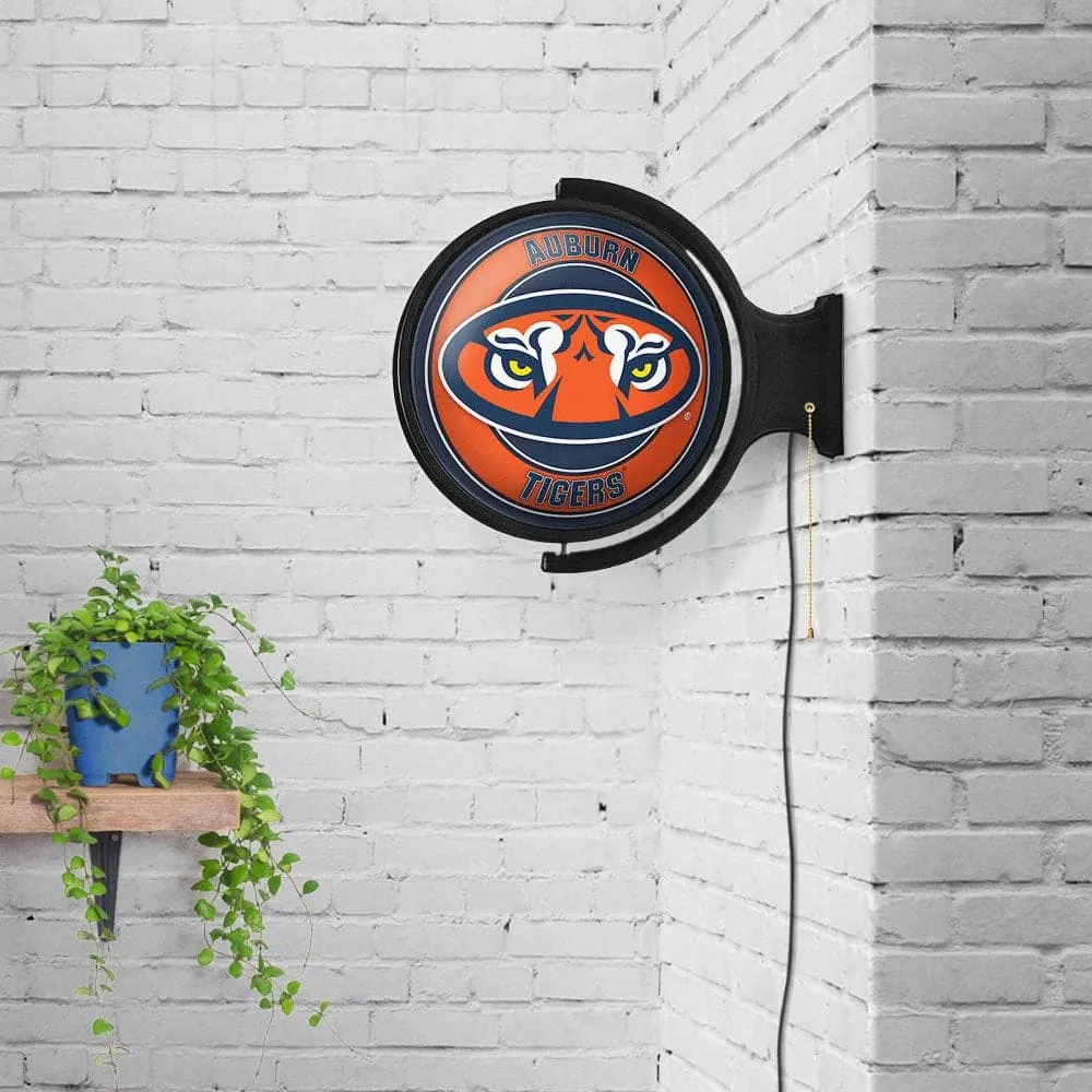 Auburn Tigers: Tiger Eyes - Original Round Rotating Lighted Wall Sign