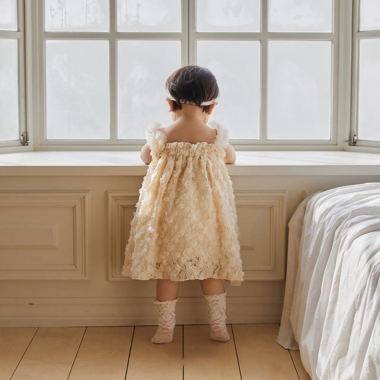BABY 3D FLOWER DRESS