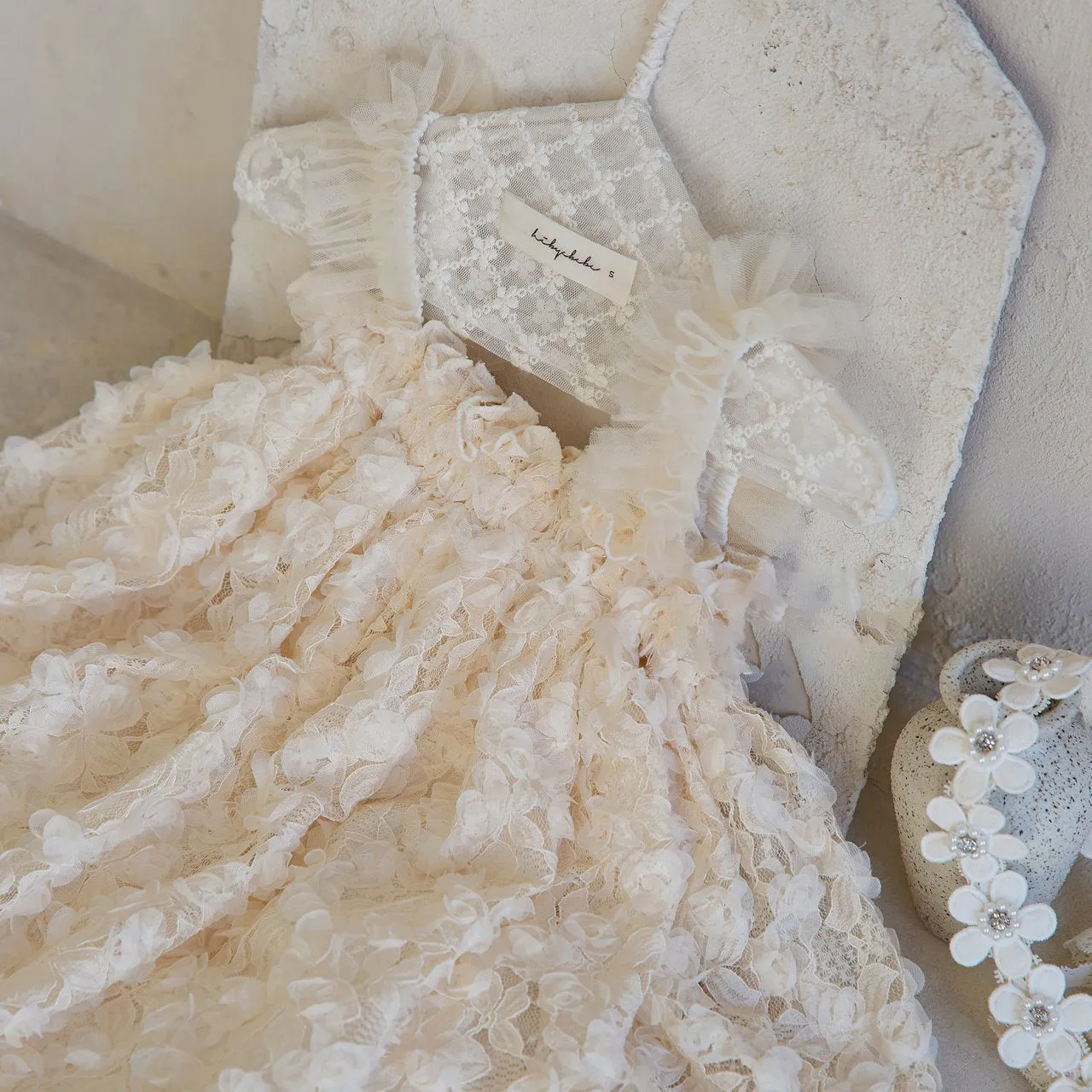 BABY 3D FLOWER DRESS