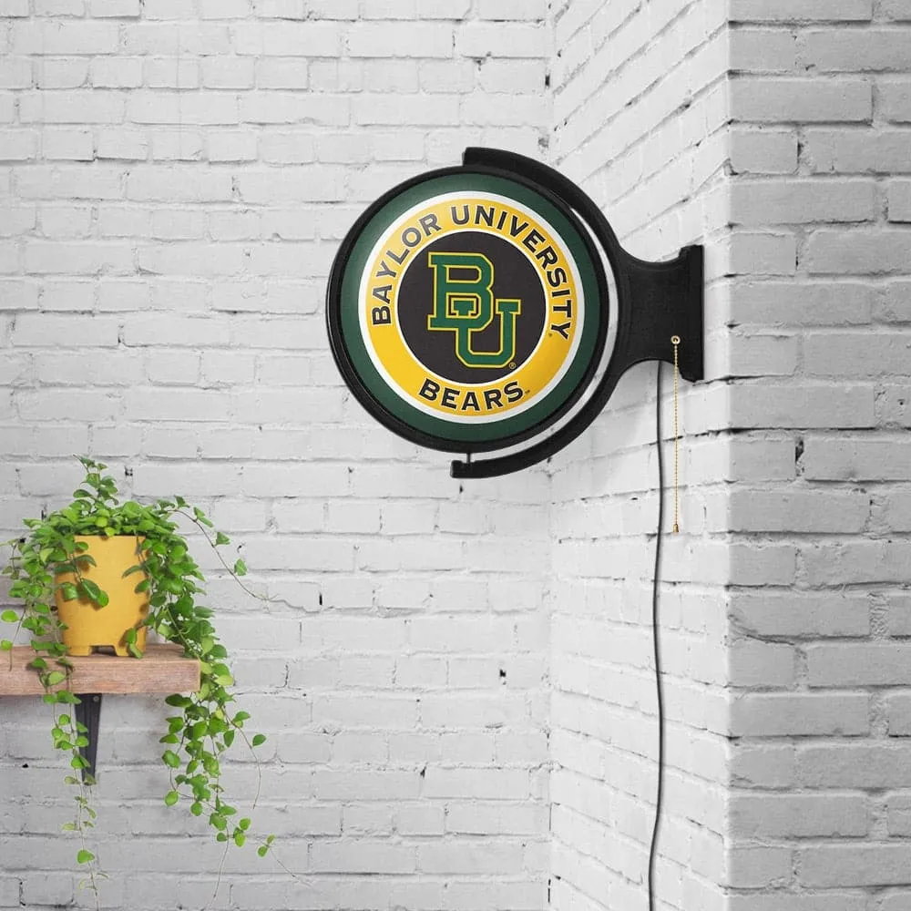 Baylor Bears: Original Round Rotating Lighted Wall Sign