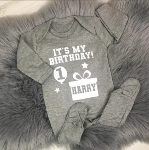 Birthday Balloon Babygrow