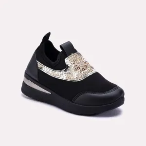 Black Baby Walking Shoes 0710566