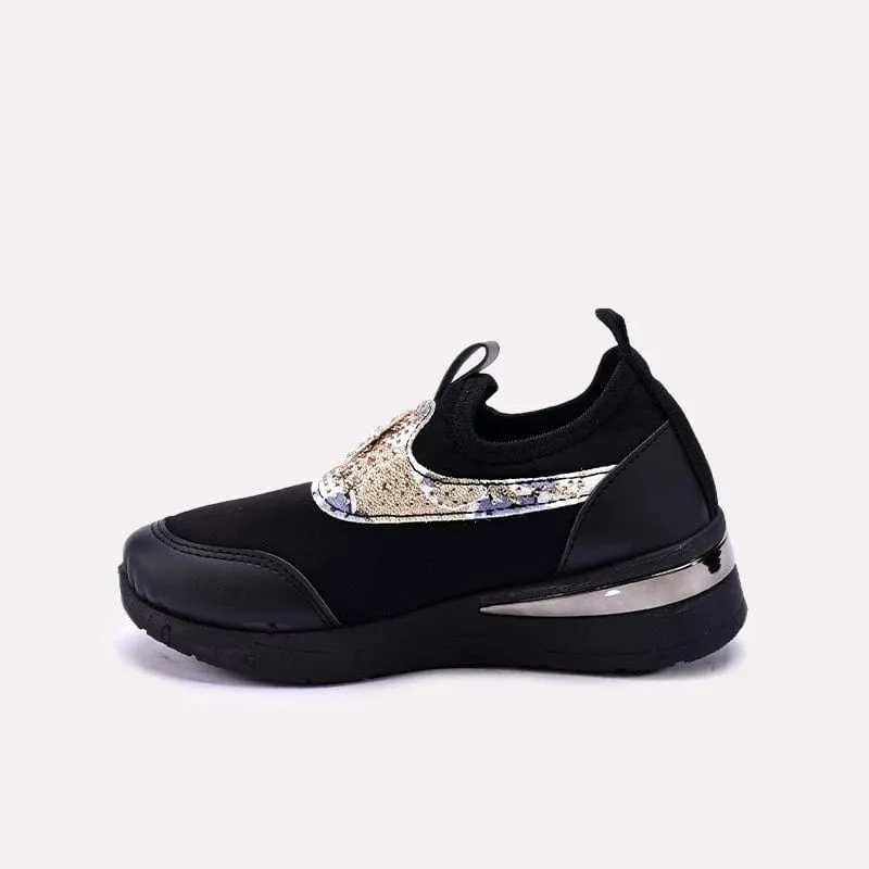 Black Baby Walking Shoes 0710566
