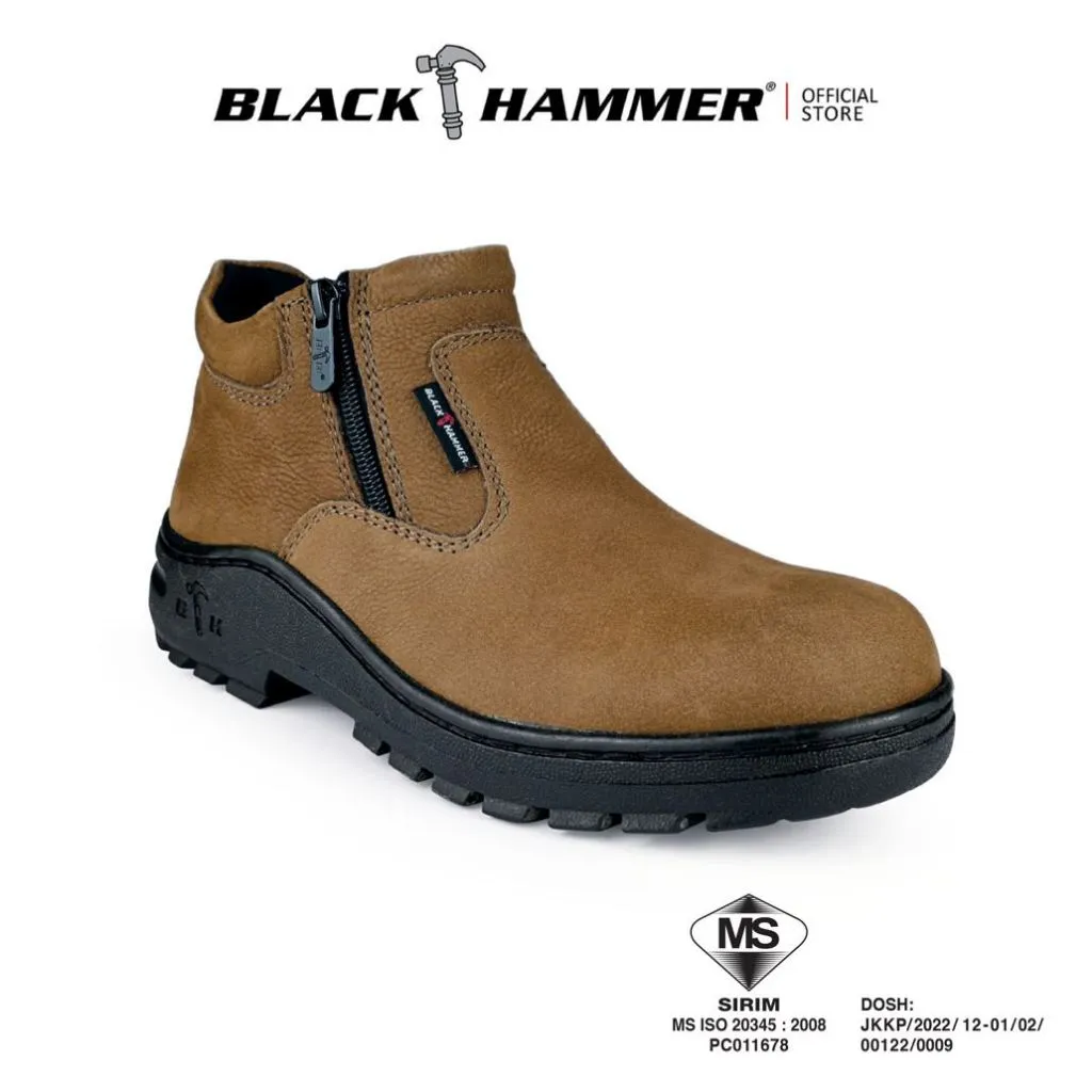 Black Hammer 2000 Series Mid Cut Safety Shoes BH2882 (SIRIM APPROVED)