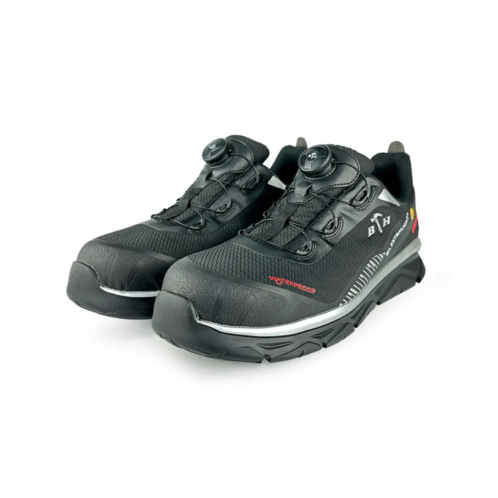 BLACK HAMMER Pro Series Men Low Cut Waterproof ESD Extralight Safety Shoe BHS-22003