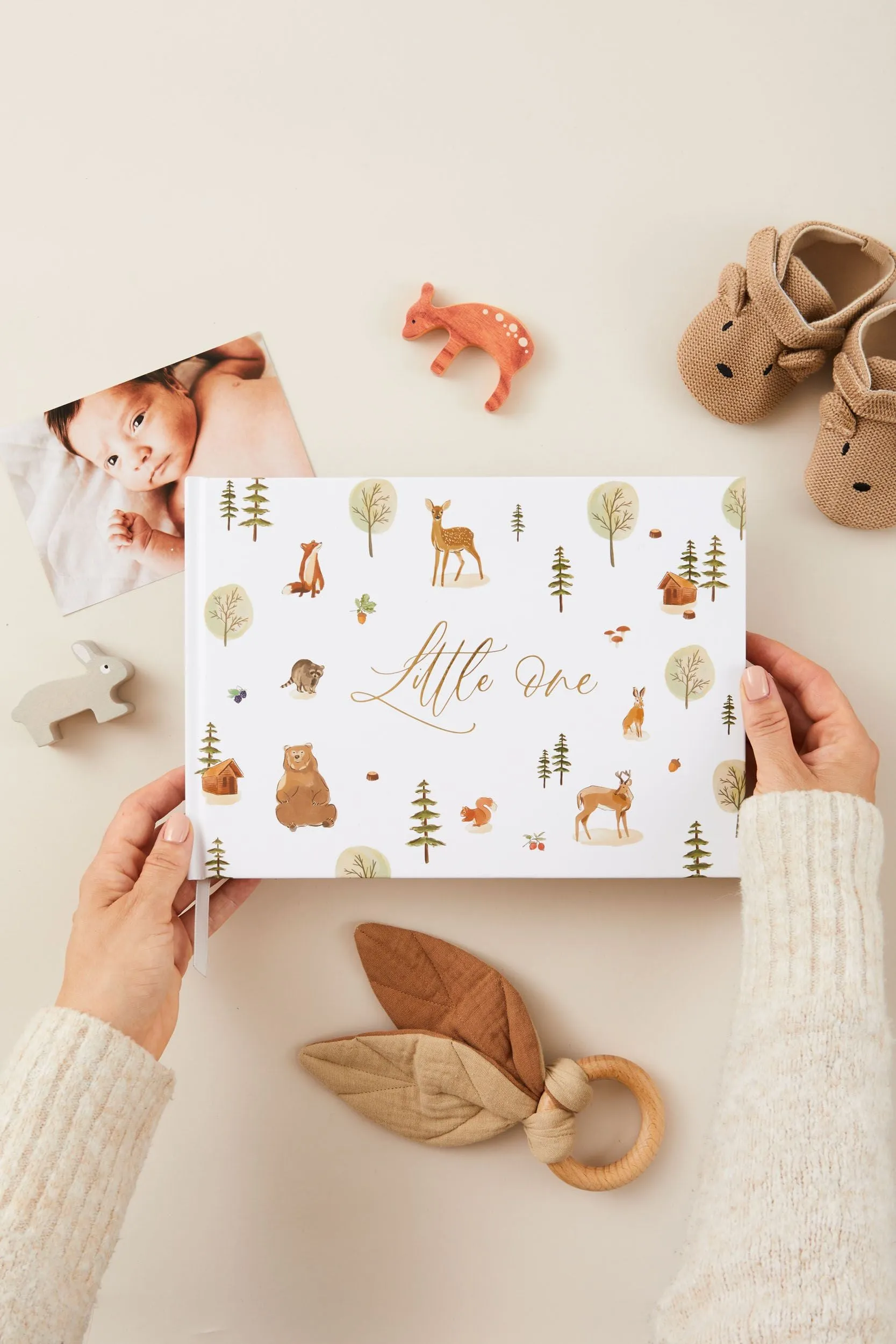Blush and Gold Baby Journal