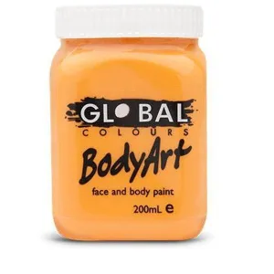 Body Art 200ml Jar Orange (I)