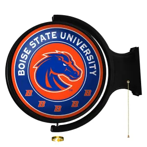 Boise State Broncos: Orange - Original Round Rotating Lighted Wall Sign