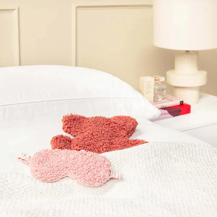 Boucle Bear Hot Water Bottle 1L Clay