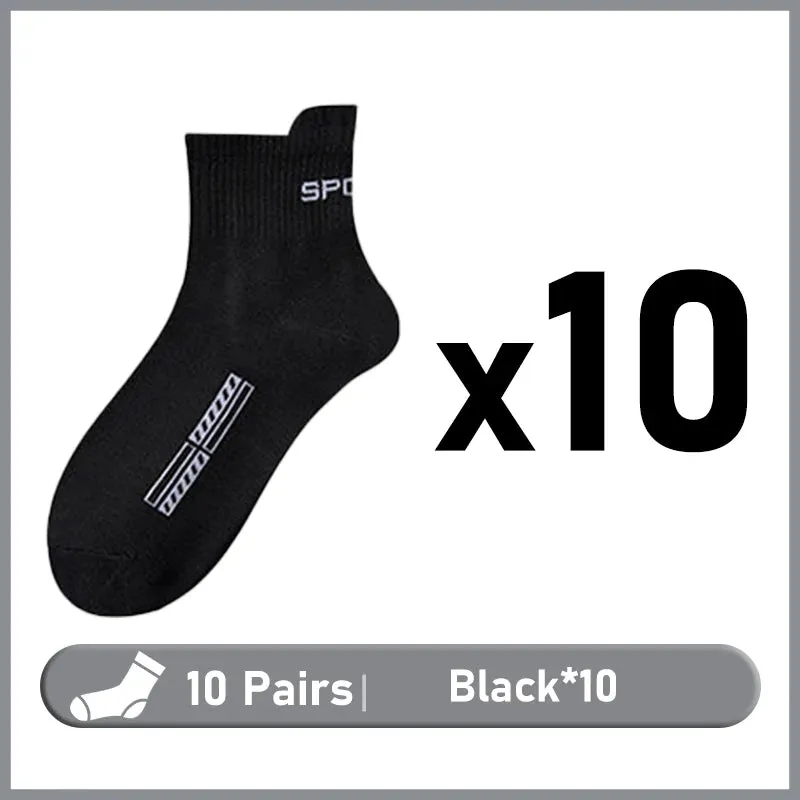Breathable Cotton Socks for Men  10 Pairs