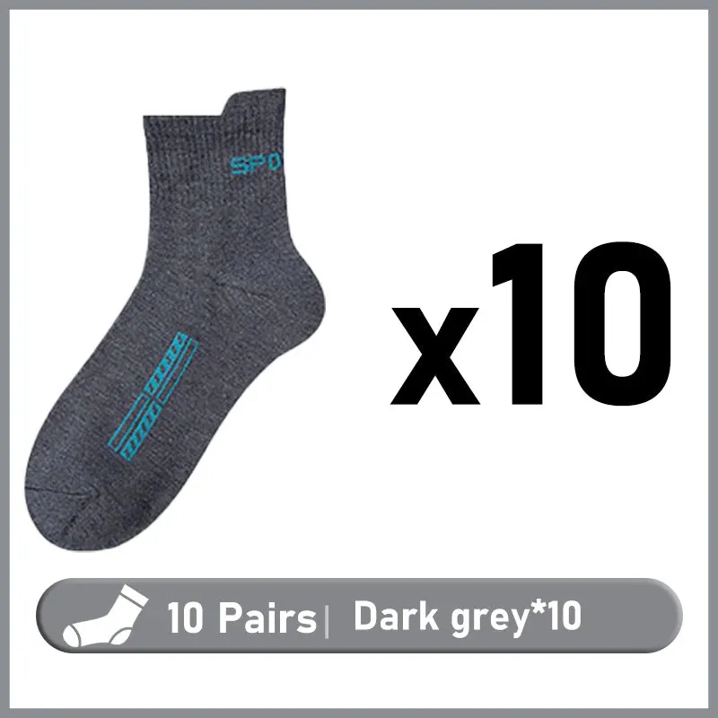 Breathable Cotton Socks for Men  10 Pairs