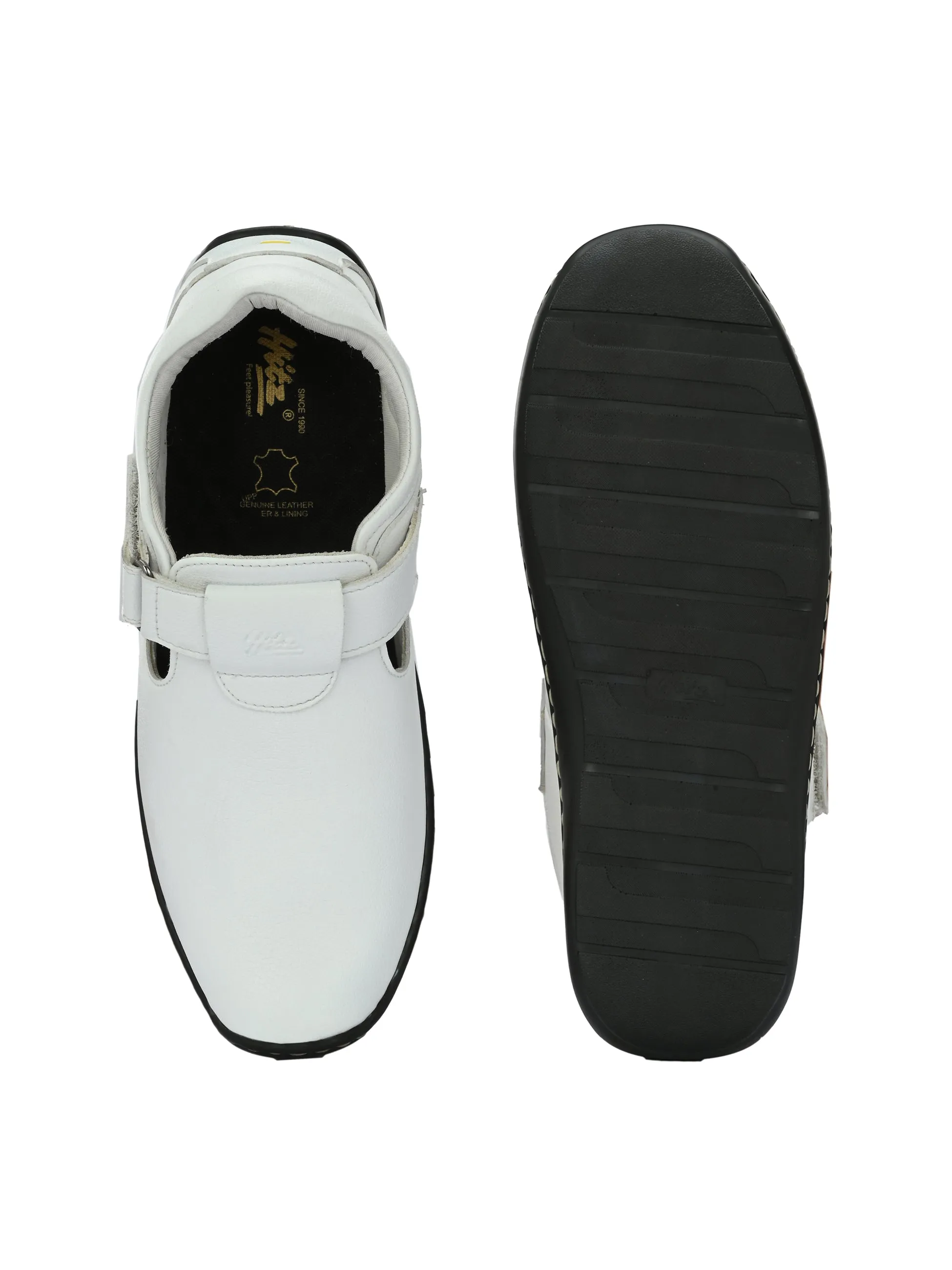 Brunel Leather Velcro Roman Sandals HT