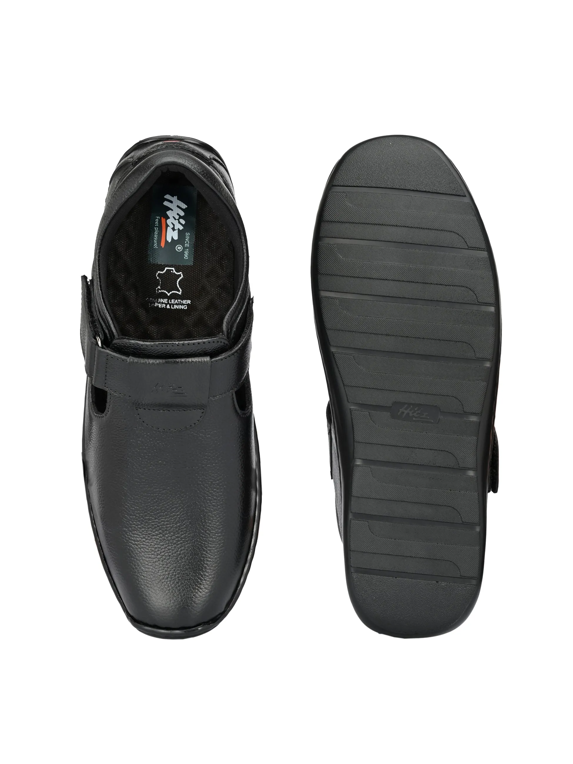 Brunel Leather Velcro Roman Sandals HT