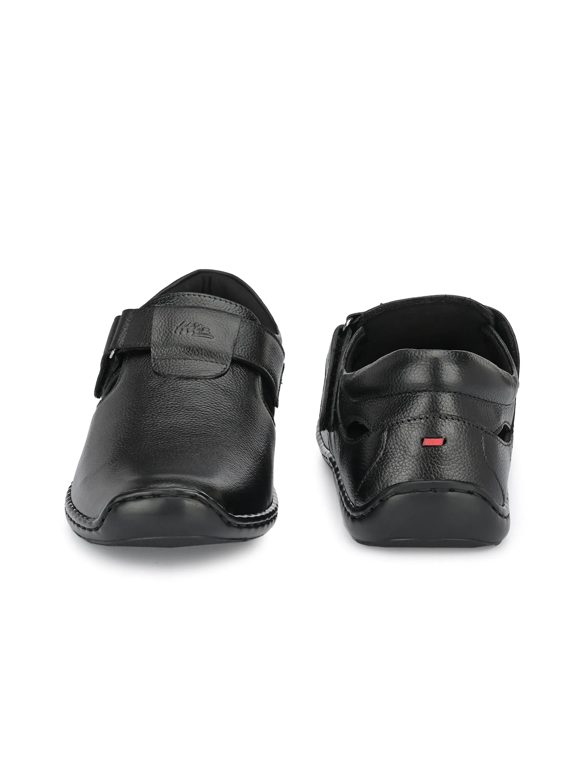 Brunel Leather Velcro Roman Sandals HT