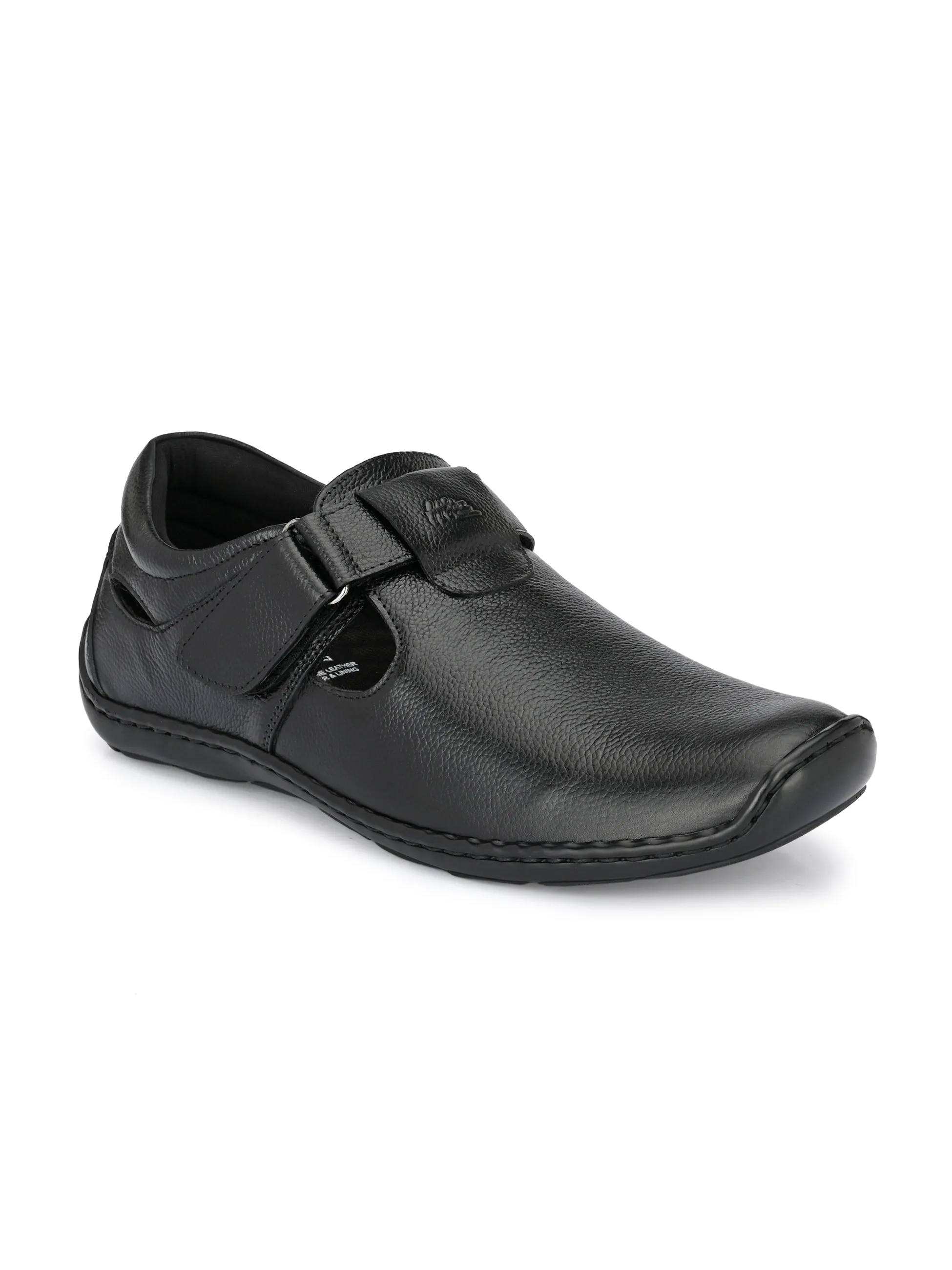 Brunel Leather Velcro Roman Sandals HT