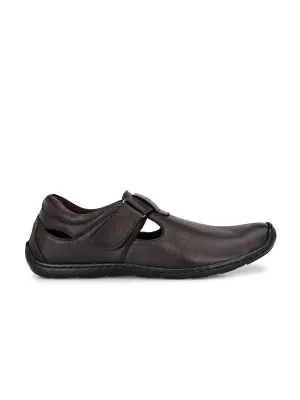 Brunel Leather Velcro Roman Sandals HT