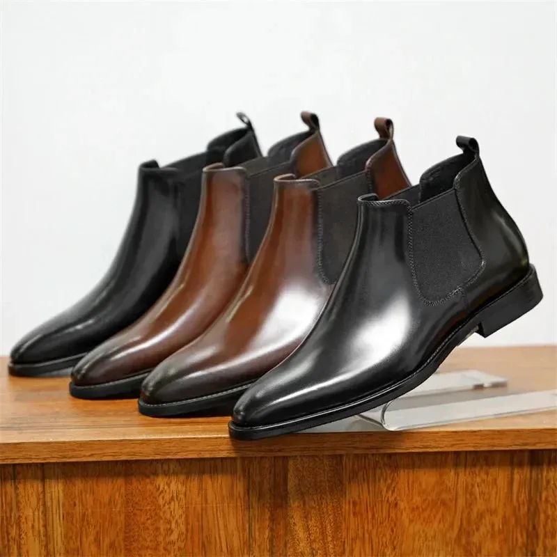 Bruno Amalfi Classic Leather Chelsea Boots