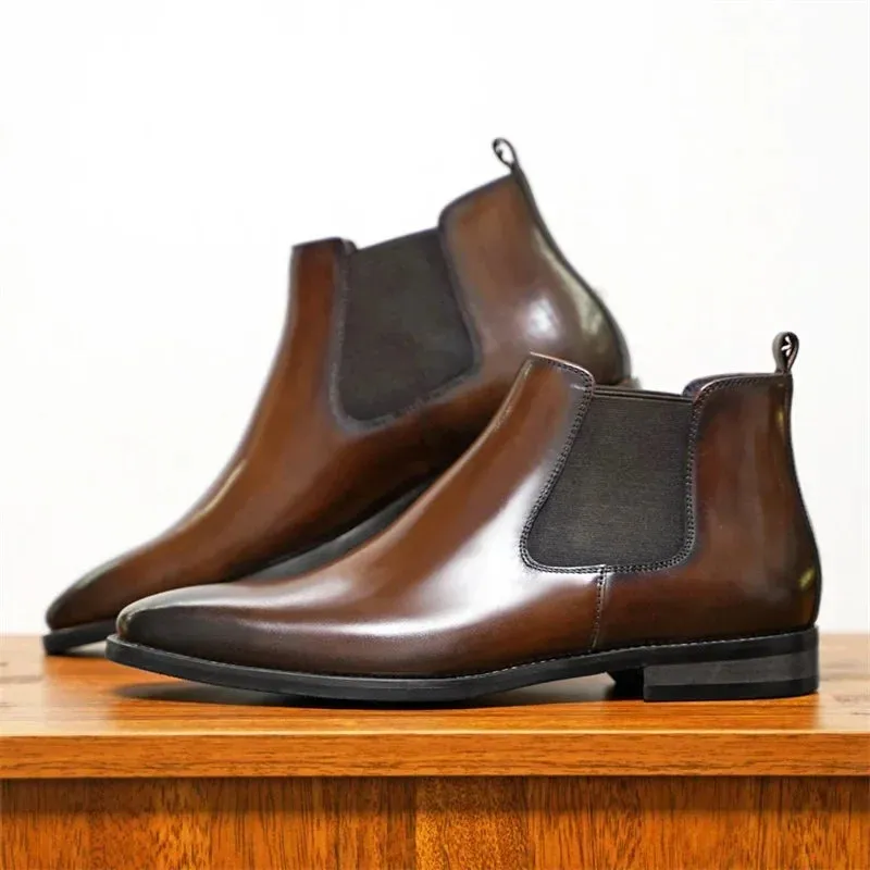 Bruno Amalfi Classic Leather Chelsea Boots