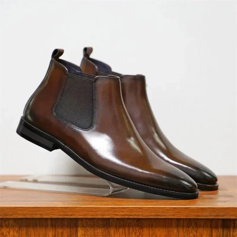 Bruno Amalfi Classic Leather Chelsea Boots