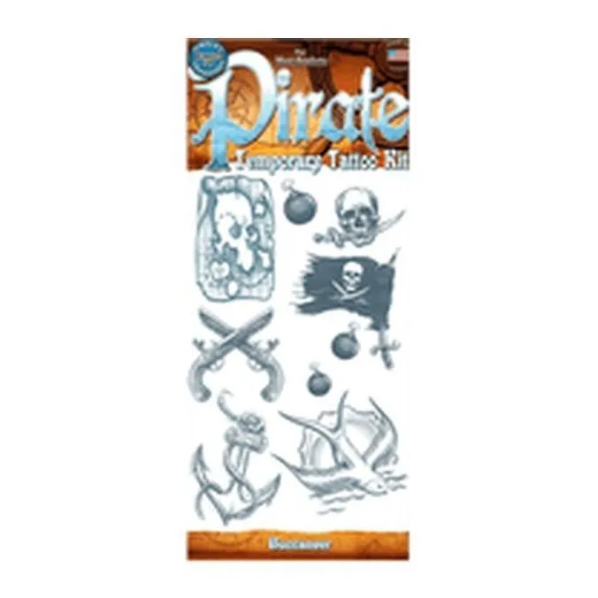 Buccaneer – Pirate – Temporary Tattoos