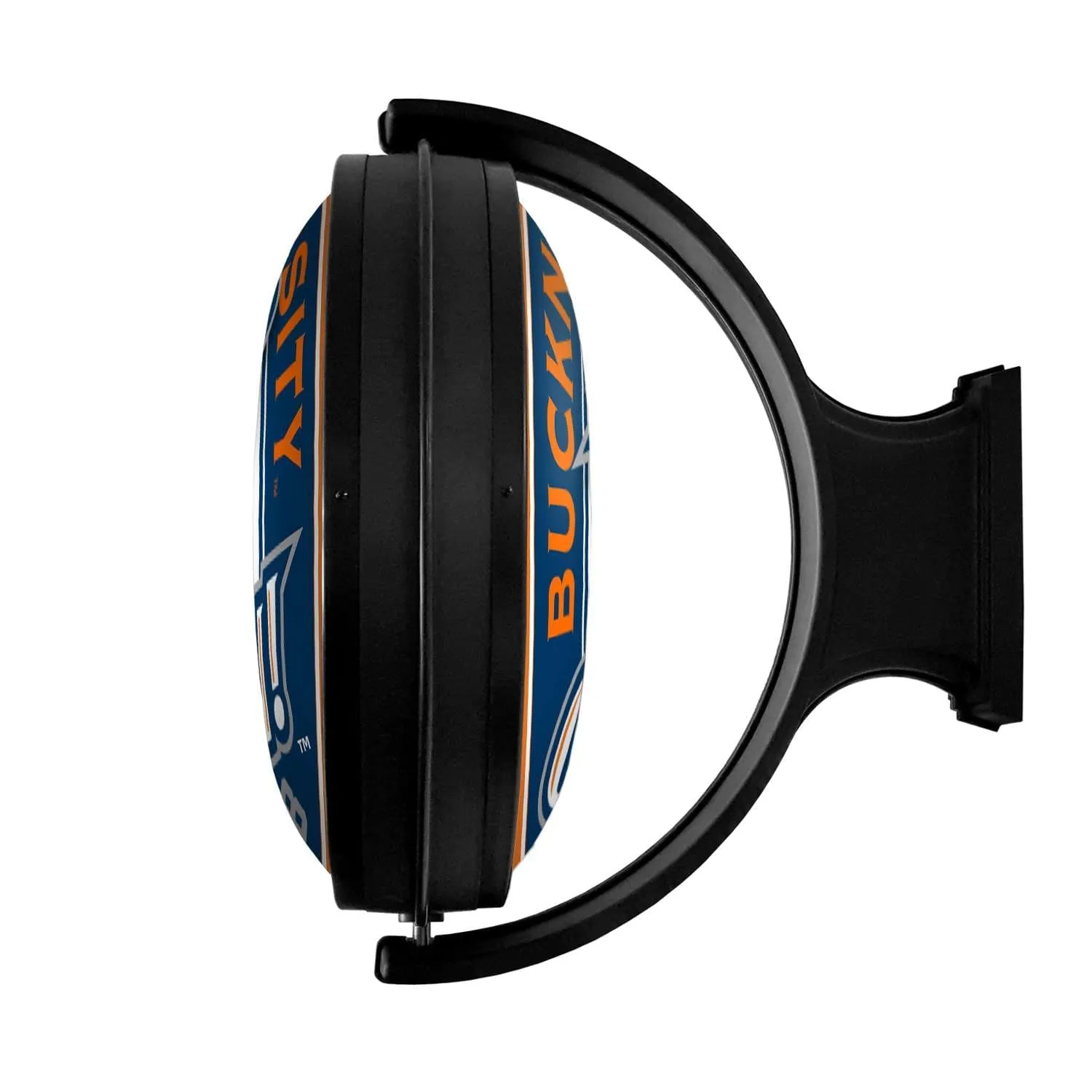 Bucknell Bisons: Original Round Rotating Lighted Wall Sign