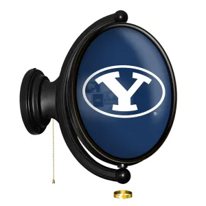 BYU Cougars: Original Oval Rotating Lighted Wall Sign