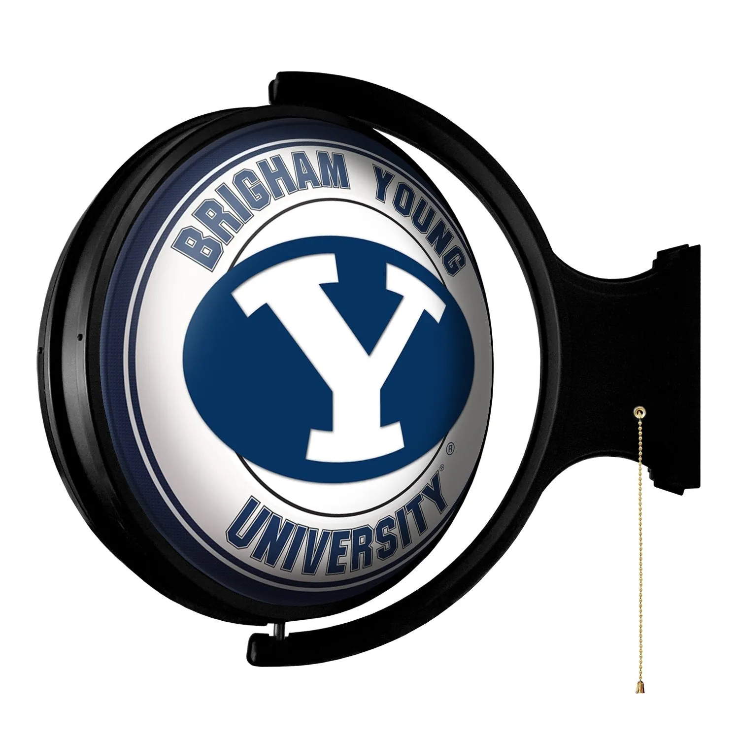 BYU Cougars: Original Round Rotating Lighted Wall Sign