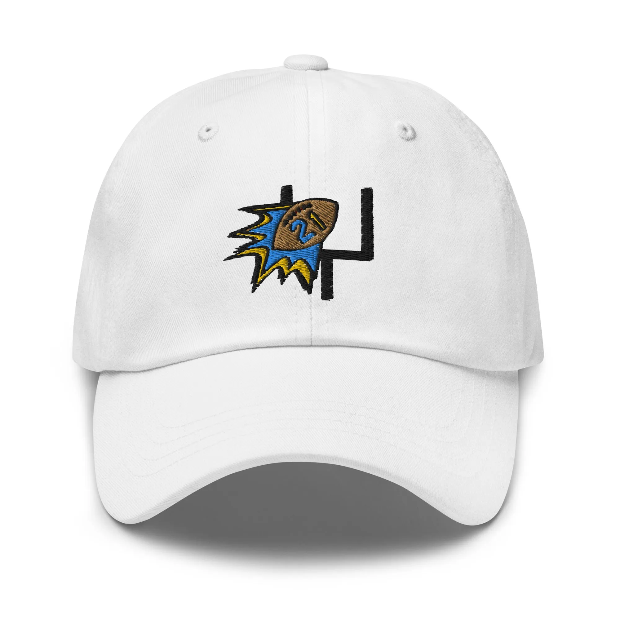 Caden's "Kickin' Down Barriers" Hat (White)