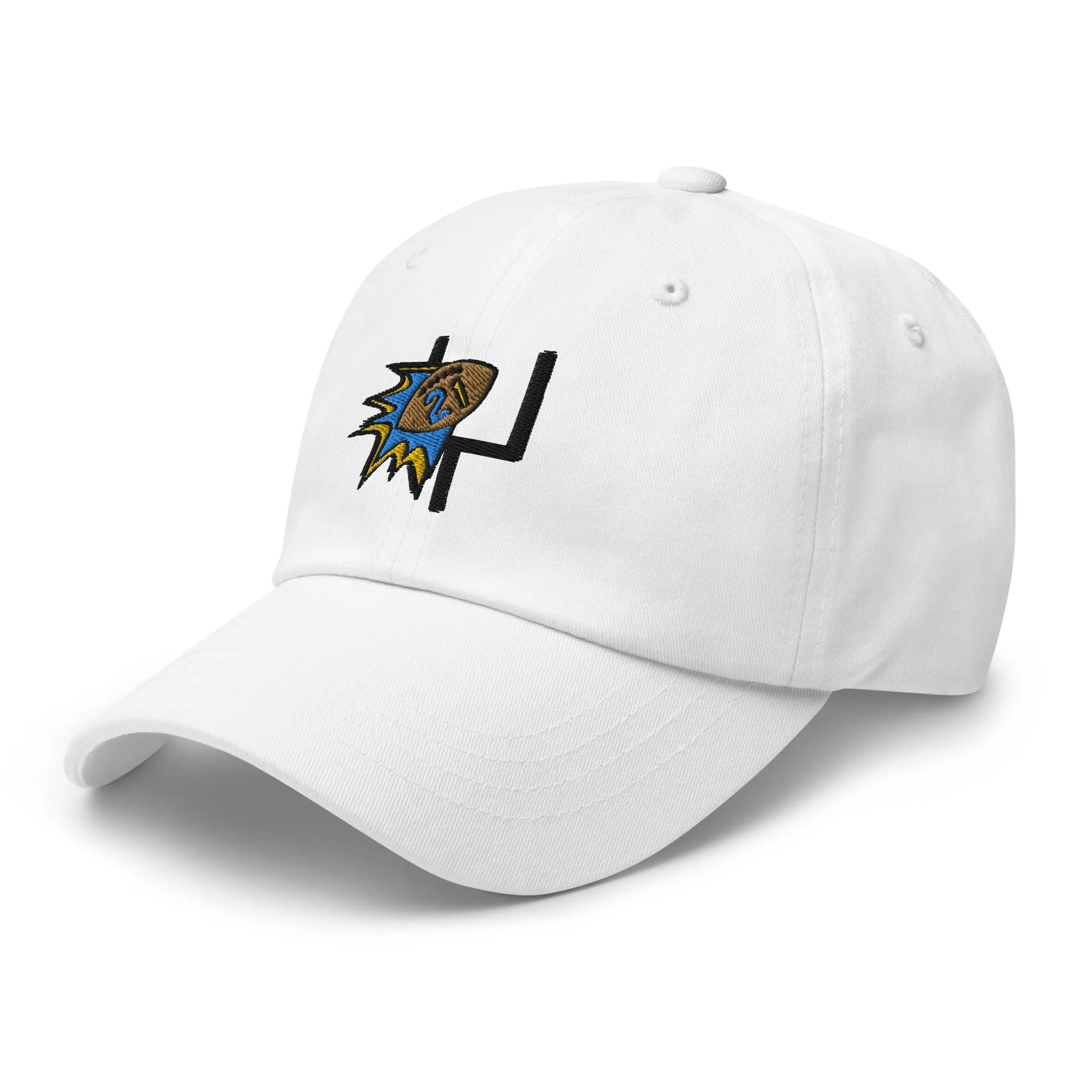 Caden's "Kickin' Down Barriers" Hat (White)