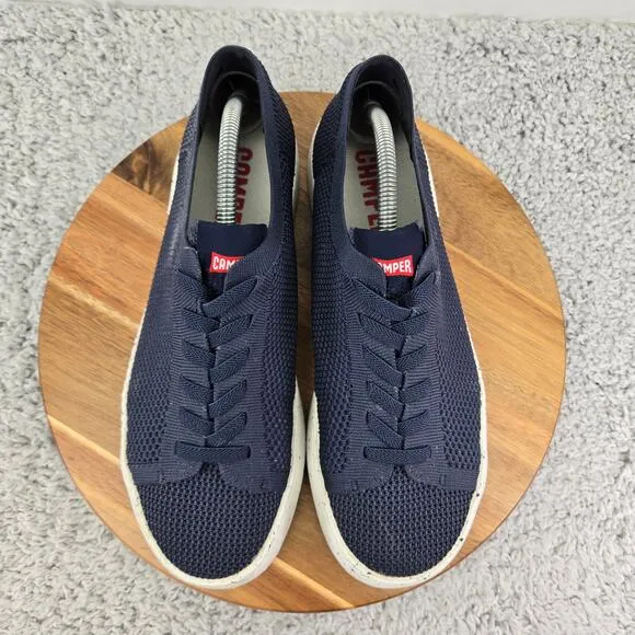 Camper Peu Touring Low Top Blue Knit Casual Lifestyle Daily Slip Sneaker Mens 43